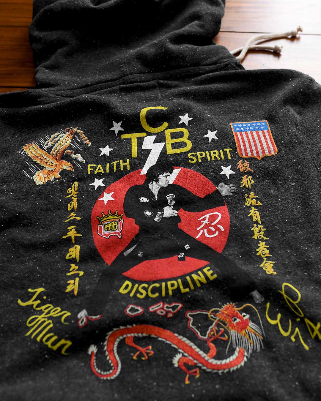Elvis TCB Black PO Hoody - Image 3