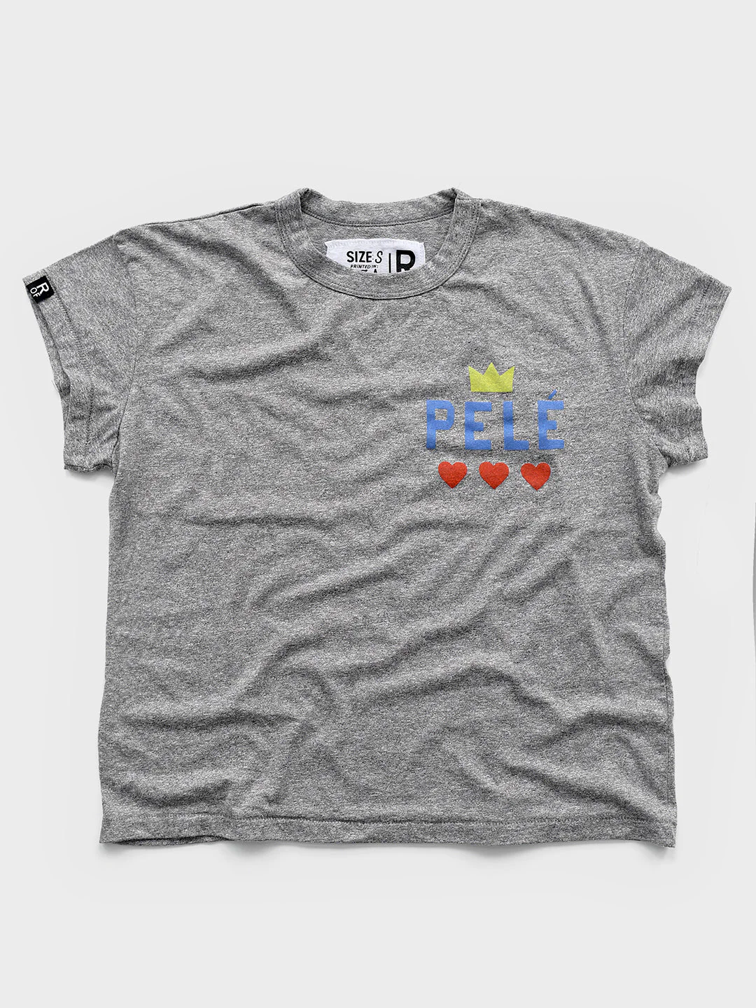 Pelé Love Women's Grey Tee - Image 5
